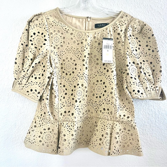 Ralph Lauren Tops - Stunning new Ralph Lauren beige blouse